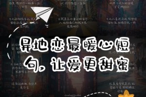 异地恋的暖心话（距离并不是真正的障碍，爱情的力量胜过一切）